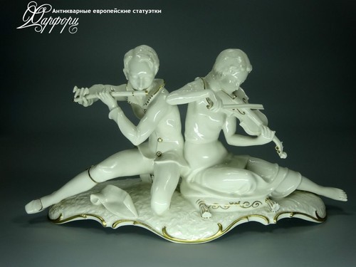 Купить фарфоровые статуэтки Hutschenreuther, Музыкальный дуэт, Германия